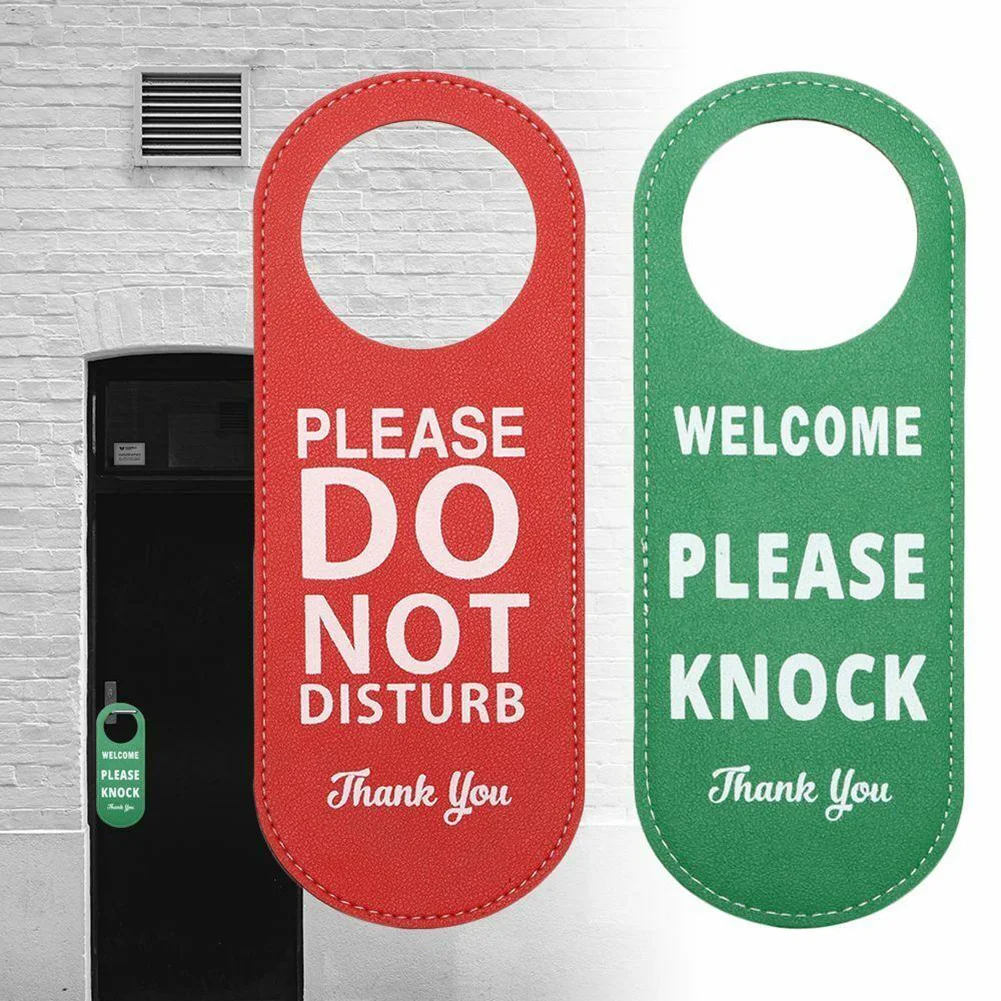 thumbnail interactive-video image 1 of Please Come In Sign Do Not Disturb Sign For Door Knob Double-sided Door 1 of 9