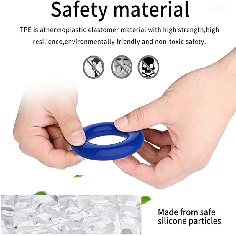 Penis Ring 3 Pcs/Set Cock Ring Delay Ejaculation Sex Toys For Men Dick Enlargement Silicone Adult Supplies 18+ Stronger Erection