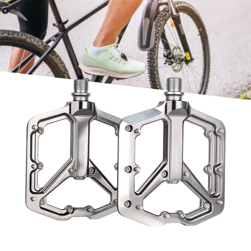 1 Pair Cycling Pedals Anti-slip Strong Load-bearing High-strength Widened Tread High Efficiency Bicycle Pedals Bike Supplies