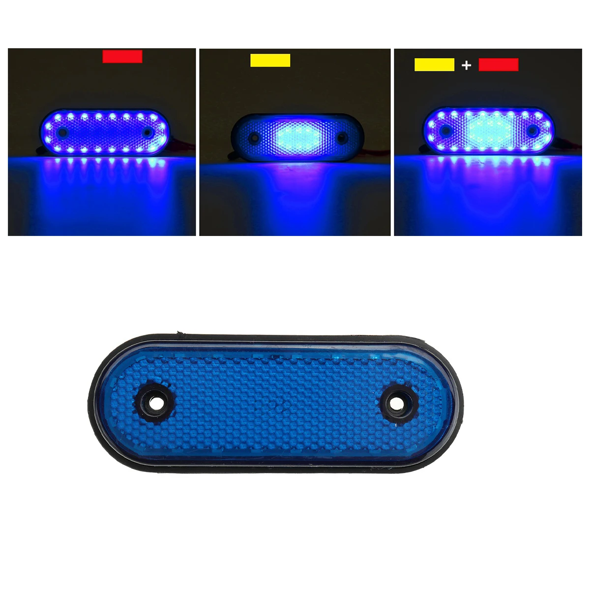 ตัวเลือกสินค้า โคมไฟด้านข้างกันน้ำ 30 LED สำหรับรถบรรทุกและรถพ่วง DC24V