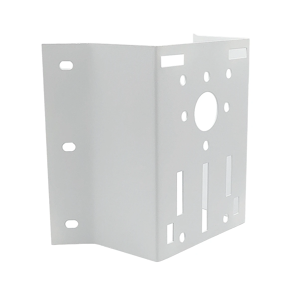 Outdoor Wall-mounted Large 90 Degree Corner Installation Column Pole Bracket Hoop Iron Mount for Hikvision Dome PTZ Cameras