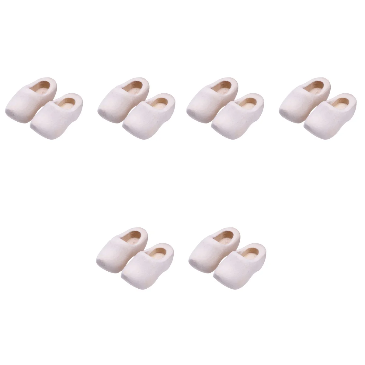 

12 Pcs Mini Dutch Wooden Shoes Unfinished Ornament House Accessories for Home Graffiti