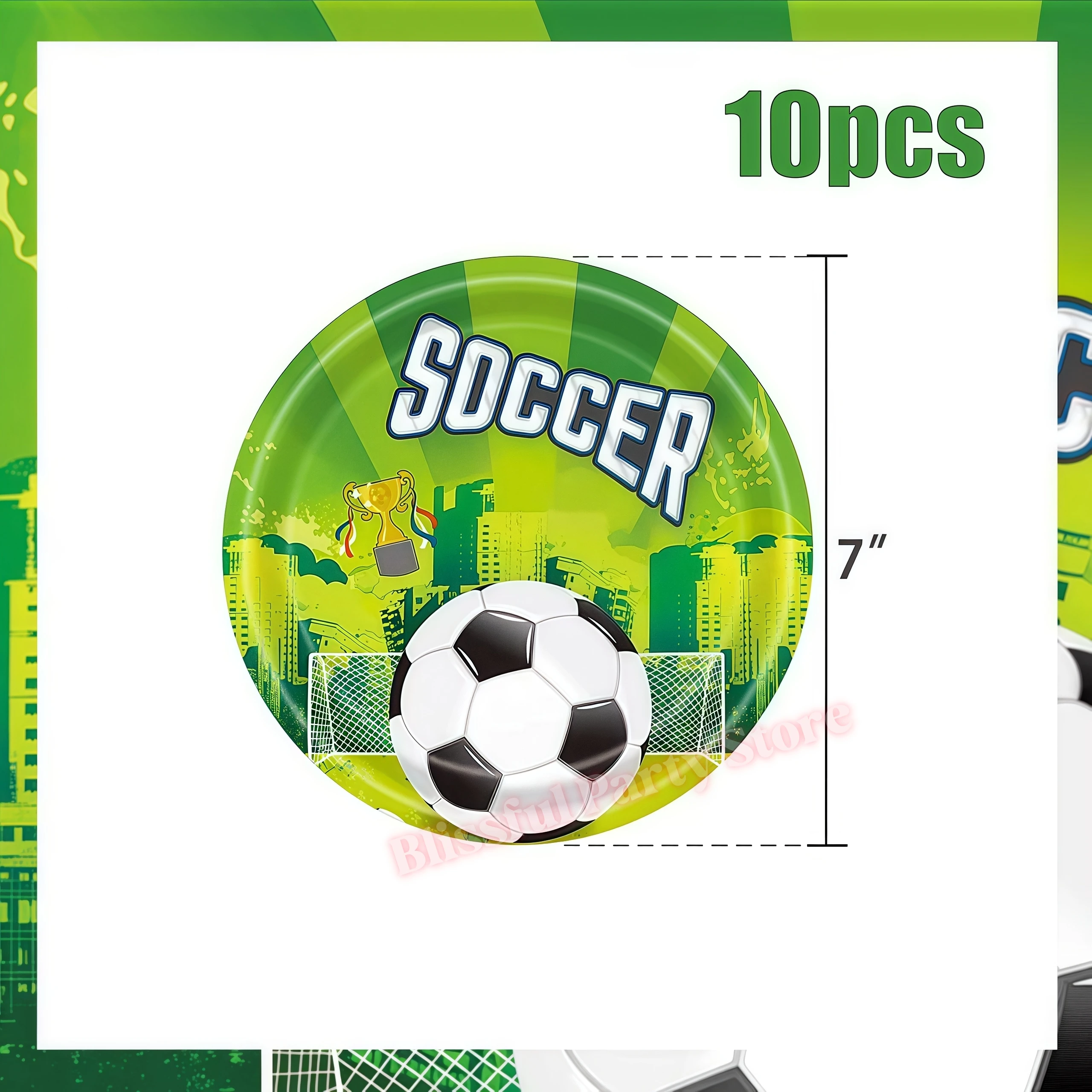 Fußball-Geburtstagsdekoration Partyzubehör Süßigkeitentüten Fußball-Geschenkverpackung Armbänder Kinder Jungen Fußballspiel Partyfavors – Detail 25