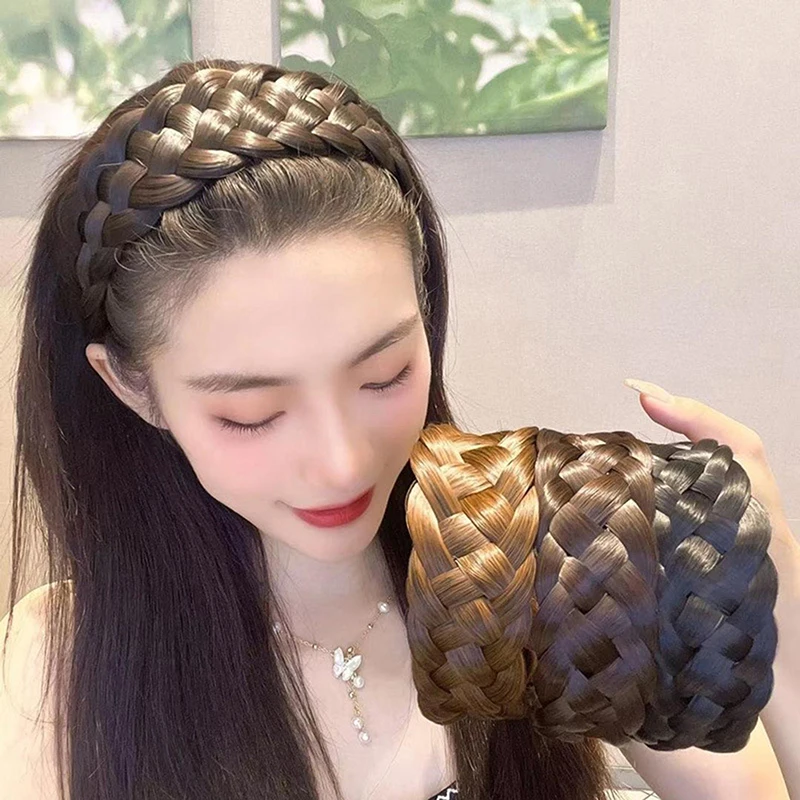 Elegant Fishbone Braided Hairband - Handmade Twist Headband