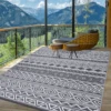 Outdoor Rug 5x8 Waterproof Reversible Patio Rug Outside Plastic RV Rug Boho Camping Rug for Camper Porch Balcony Backyard Picnic 1
