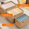 Thicken Steel Frame Clothes Organizer Pants Sweater Storage Cabinets Jeans Storage Box Wardrobe Clothes Storage Organizers 3