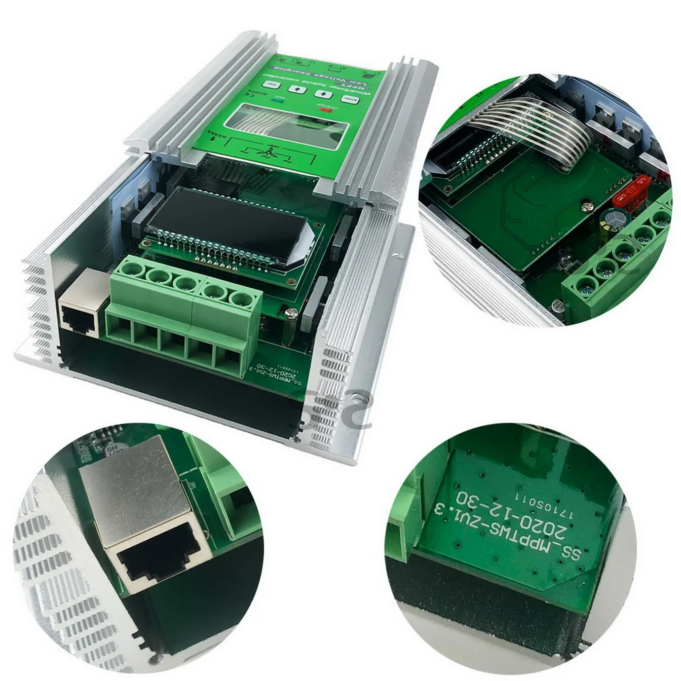 1400W Mppt Wind Solar Hibrid Booster Töltésvezérlő 12V 24V 48V Dump