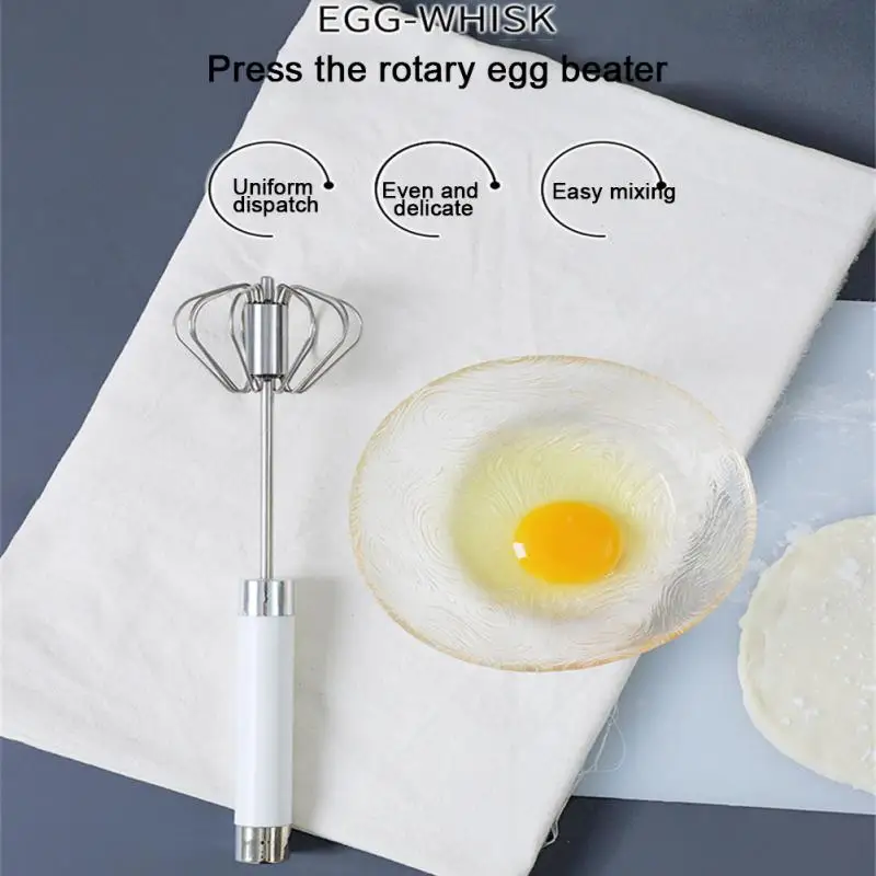 Egg Beater Egg Beater Mixer Semi-automatic Stainless Steel Cooking Tool Egg Cream Stirring Whisk Manual Kitchen Baking Tool Accessories