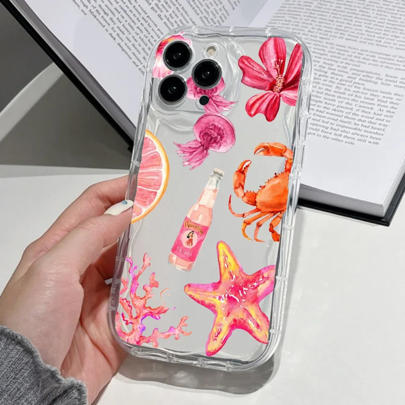 Fashion Blue Ocean Animals Soft Phone Case Cover
