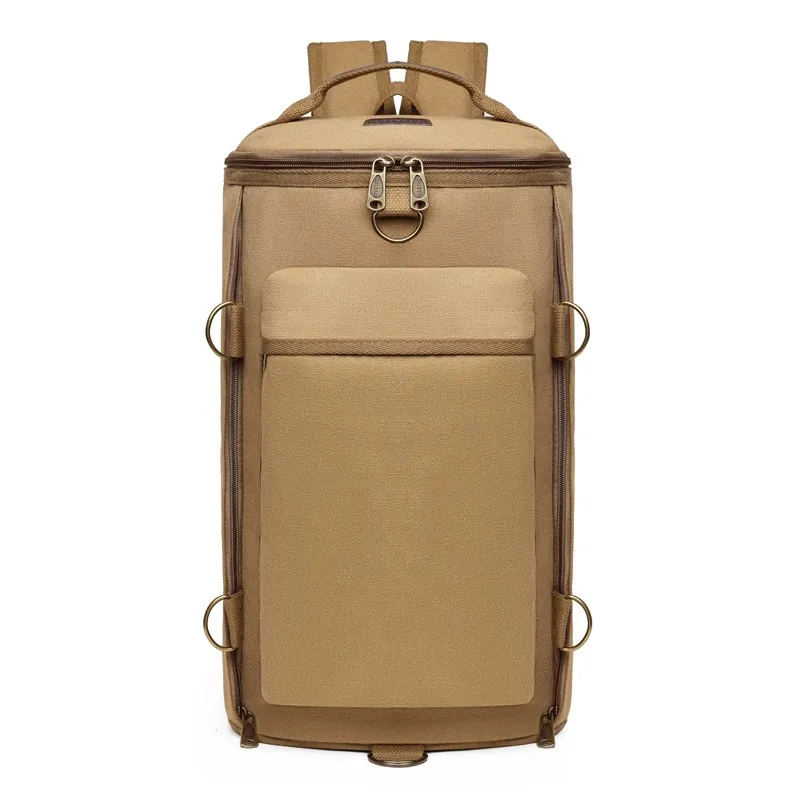 

Men's Canvas Multi-function Backpack High Quality Man Casual Large Capacity Vintage Shoulder Bag Large Capacity Travel Backpacks