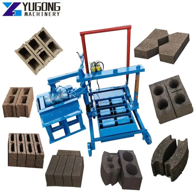 HollowBrickBlockMakerConcreteCementBrickBlockMakingMachine