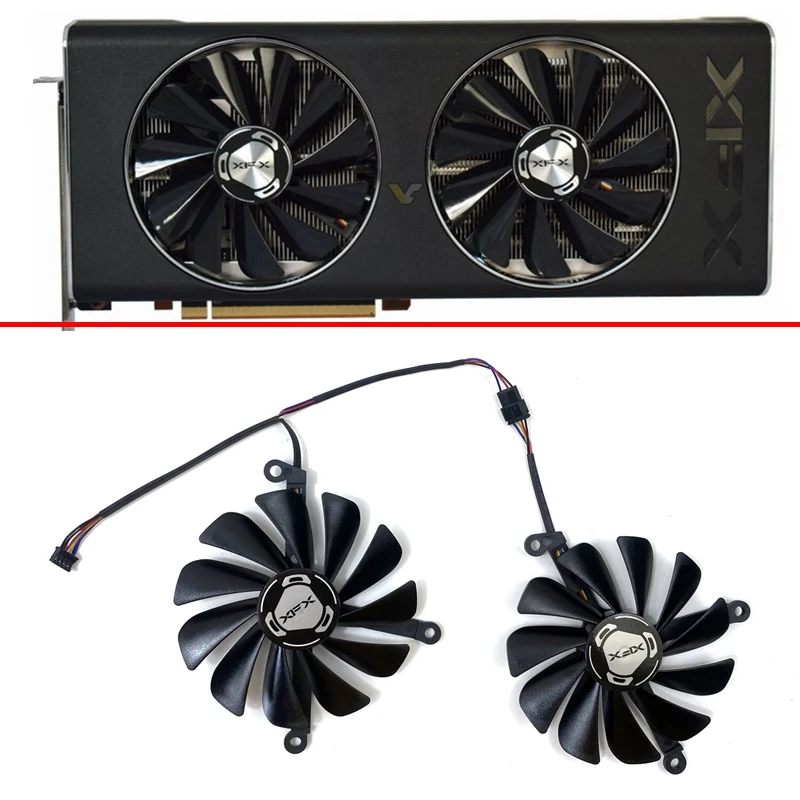 85Mm Fdc10U12S9-C Muslimex Rx 5700Xt, Ventola Gpu Rx-57Xt86Od, Per Ventole Di Raffreddamento Xfx Radeon Rx5700 5700 Xt Thicc Ii Ultra Video Card