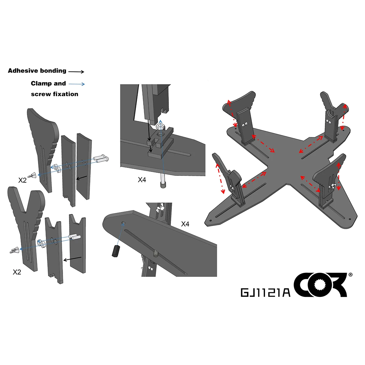Modellbau-Malwerkzeuge für Miniaturmodelle, Flugzeugmodellbau, Malvorrichtung, verstellbarer Malständer 1/32 1/48 1/72 1/144 – Detail 4