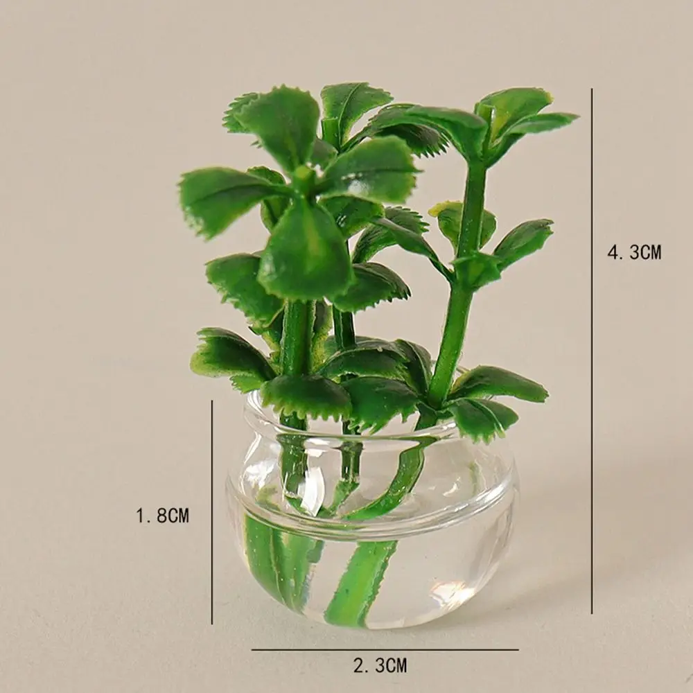 Plastic Miniature Vase Decorations for 1:12 Dollhouse