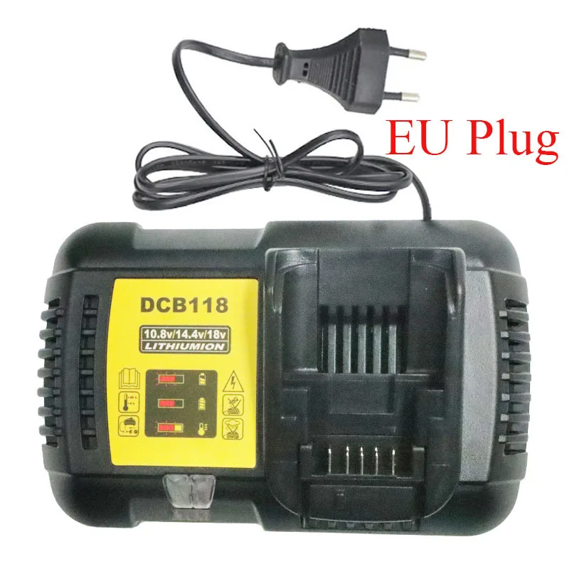 DeWalt용 리튬 이온 배터리 충전기, 충전 4.5A, DCB118, 10.8V, 12V, 14.4V, 18V, 20V, 60V, DCB101, DCB200, DCB140, DCB105, DCB112, DC