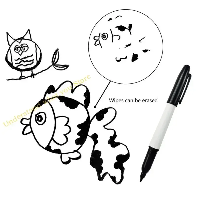 J60A 6PCS 화이트 보드 쓰기 펜 사라지는 공기 지우기 가능한 펜 수성 마커 펜
