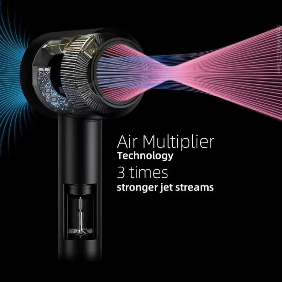 high-speed hair dryer with silent and constant temperature for negative ion hair care for home use. It can be used for hair care - Image 2
