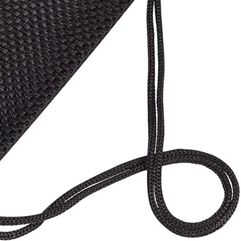 Portable supermarket Shopping Drawstring Bag Beach Clothing Mesh Storage Bag Sports Fitness Dirty Clothes Drawstring Backpack