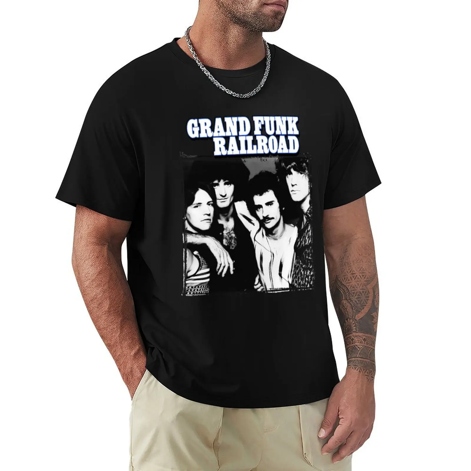

Grand funk Футболка с ремешком на ремешке, великолепные быстросохнущие футболки с принтом фруктов ткацкого станка, мужские футболки