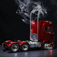 770S LESU 1/14 RC Tractor Truck 6*6 Metal Chassis RTR Car Model with Light Sound Smoking Differential Romote Control Vehicle Toy 2
