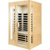 2 Person Sauna,Low EMF Far Infrared Sauna, 1500W Hemlock Wood Sauna Indoor Sauna Infrared Sauna for Home with Bluetooth Speakers 1