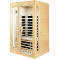 2 Person Sauna,Low EMF Far Infrared Sauna, 1500W Hemlock Wood Sauna Indoor Sauna Infrared Sauna for Home with Bluetooth Speakers 1
