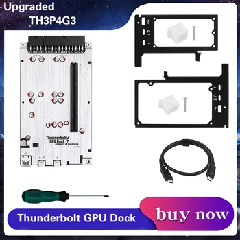 썬더볼트 호환 GPU 비디오 카드 독 노트북용 외장 그래픽 카드로 업그레이드된 TH3P4G3, 맥북 노트북용, PD 60W, 40Gbps