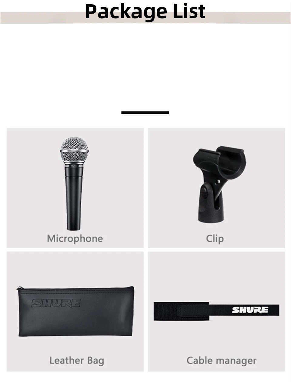 Legendary Wired Vocal Dynamic SM58 Microphone for SHURE High Quality Professional DJ Cardioid Mic Karaoke KTV Stage Show Church