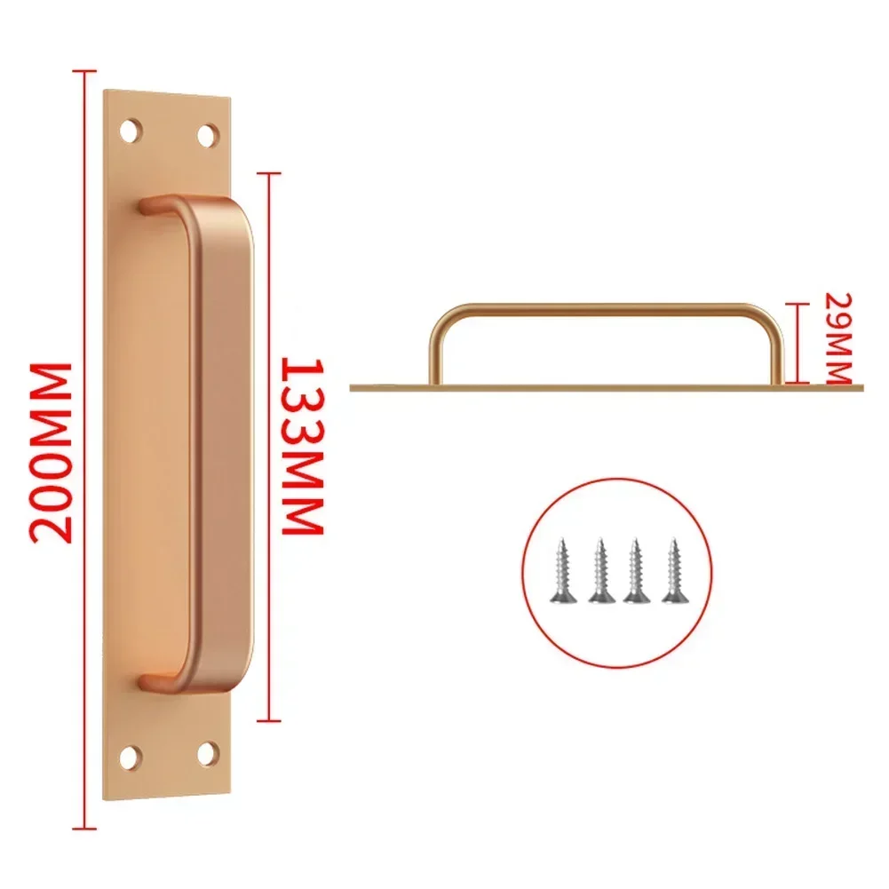 Sliding Barn Door Handle Pull Cabinet Flush Hardware Door Window Handle Aluminum Alloy Interior Furniture Hardware door handles,cabinet handles