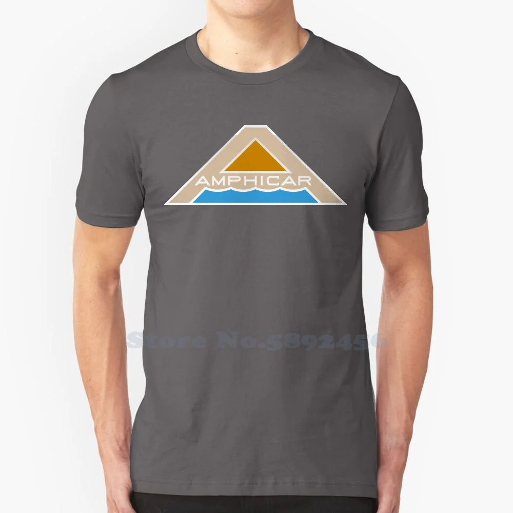 

Amphicar Casual Streetwear Print Logo T-shirt Graphic 100% Cotton Large Size Tee