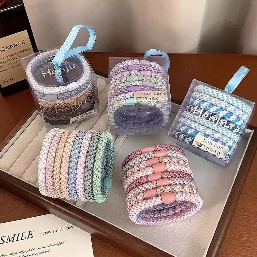 Set di Elastici per Capelli ad Alta Elasticità, Anelli per Capelli, Fasce in Gomma Intrecciate, Accessori per Capelli, Fermacoda - immagine 4