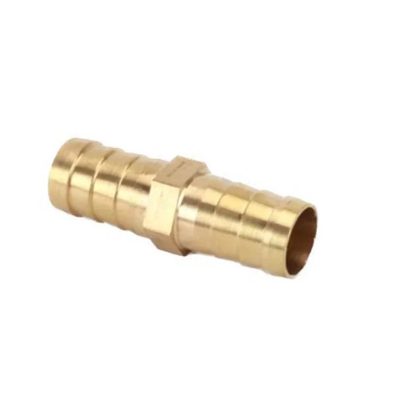 Mosiężny prosty rura wąż równy Barb 4mm 5mm 6mm 8mm 10mm 12mm 16mm 19mm 25mm gazowy miedziany Adapter łącznik kolczastego