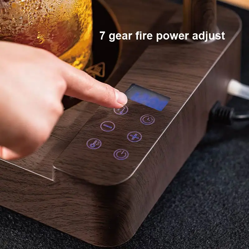 1200W Automatic Water Supply Smart Electric Ceramic Stove Tea Stove Pumping Water Tea Maker 7 Gear Silent Induction Cooker 220V 5