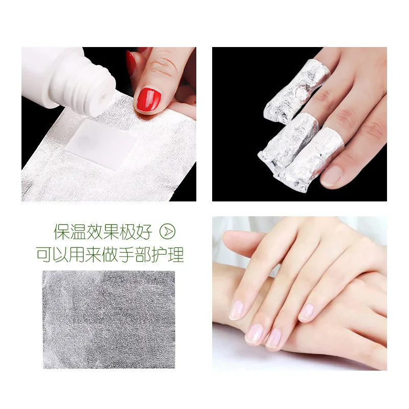 Nail Polish Remover Nail Gel Remover Nail Polish Remover Wipes Nail Polish Remover Wraps 1000Pcs/Lot Aluminium Foil Nail Art Soak Off Acrylic Gel Polish Nail Removal Wraps Remover Makeup Tool Carel