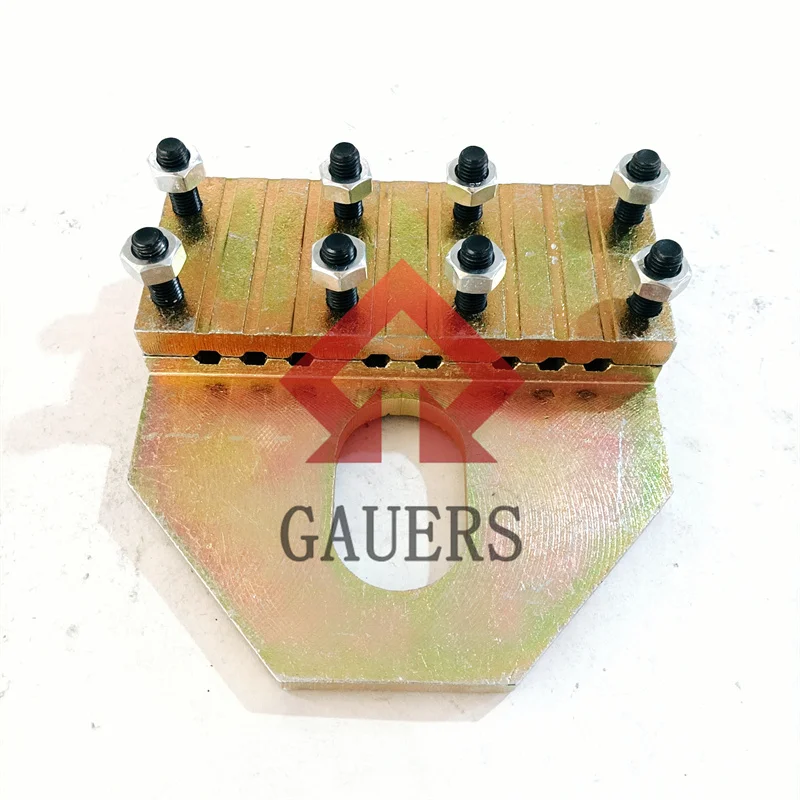 Elevator Rope Clamp device 8 slots 8-13mm Steel Wire Rope double sided anti-slip clamp plate lift spare parts