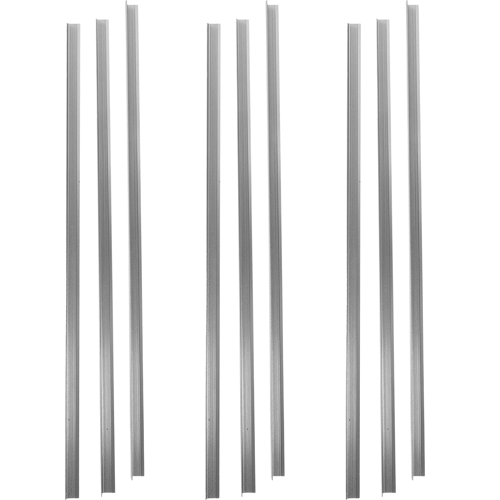 

9 Pcs L-shaped Edging Kitchen Decir Cabinet Edge Banding Trim Adhesive Tape Practical Furniture Aluminum Alloy