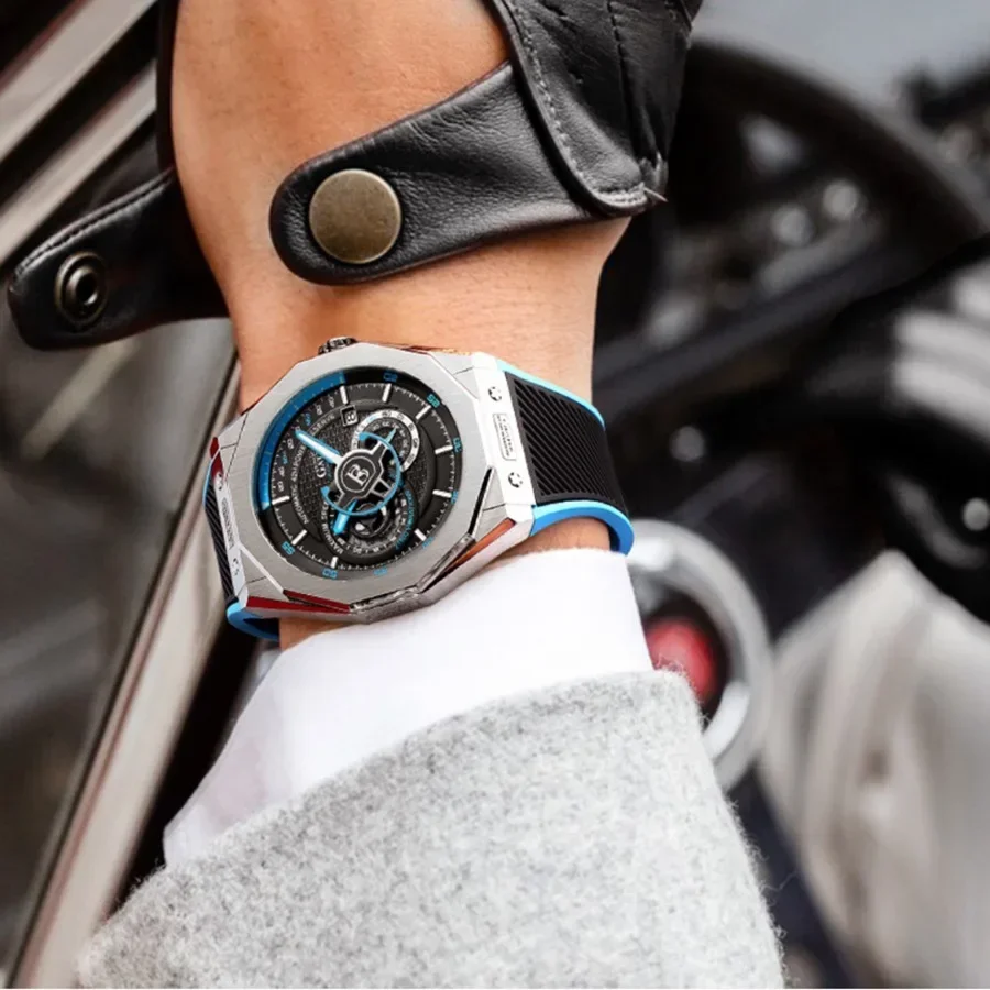 BONEST GATTI Supercar Speed Series Mechanical Watch Powerful Waterproof Luminous Fully Automatic Mechanical Watch