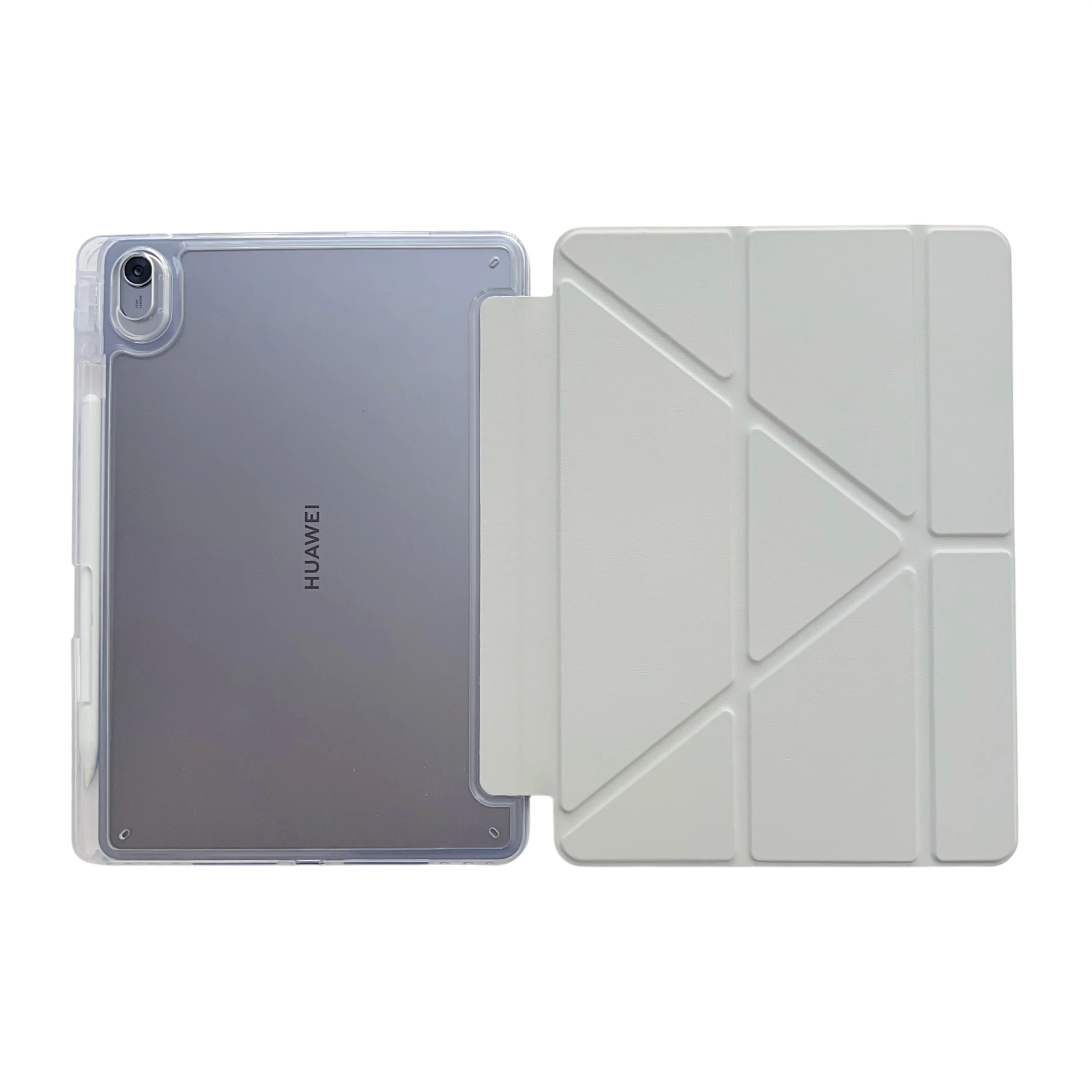 Auto Wake & Sleep Silicone Cover with Y-Fold Design and Charging Support