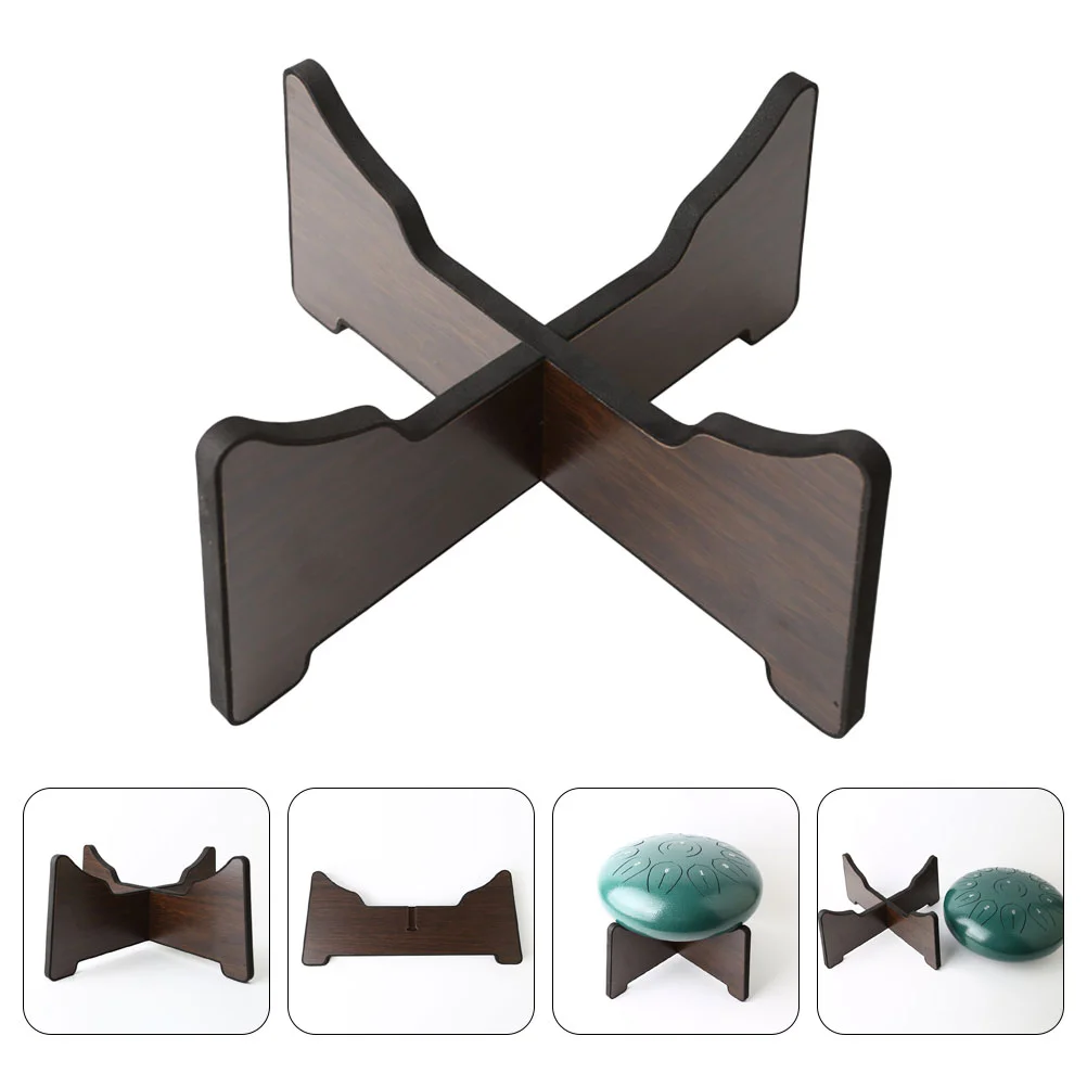 

Wooden Brackets Tongue Drum Supply Detachable Stand Percussion Instrument Floor Portable Steel Holder