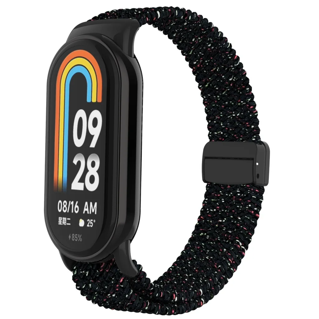 Magnetic Nylon Braided Strap with Plastic Buckle