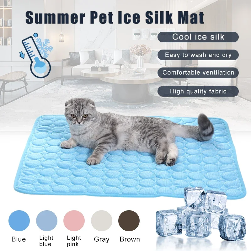 SummerDogCoolingMatExtraLargePetColdBedforSmallBigDogsCat