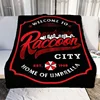 Raccoon City Umbrella Patterns Blanket 3D Game Flannel Blanket Cosy Lazy Couch Cover Blanket Super Soft Sheet Mattresses 1