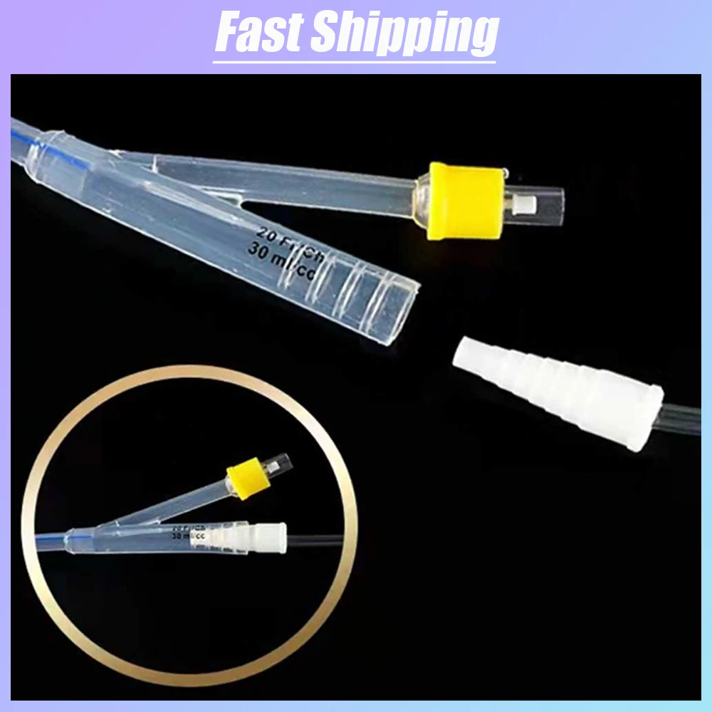 1Pc Medical 8/12/14/16/18/20/22/24Fr Silicone Urinary Catheter Disposable 2 Way Men Foley Balloon Catheter Urological Consumable cat urinary catheters