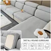 Jacquard Couch Cushion Cover Sectional Sofa Slipcover with Chaise Lounge L Shape Non Slip Stretch Sofa Cover with Elastic Bottom 6