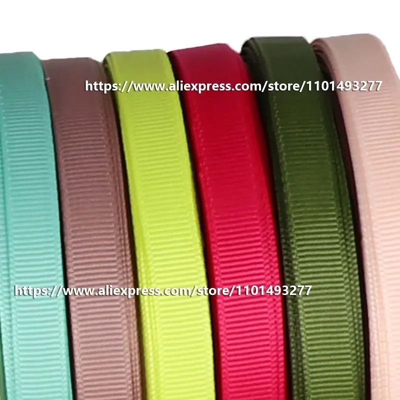 20 Yards/roll Grosgrain Ribbon For Gift Packing Wedding Christmas Decoration Handmade DIY Bows 10mm/15mm/25mm/38mm/50mm ribbon decoration ribbon supplies wrapping ribbon grosgrain ribbon christmas ribbon