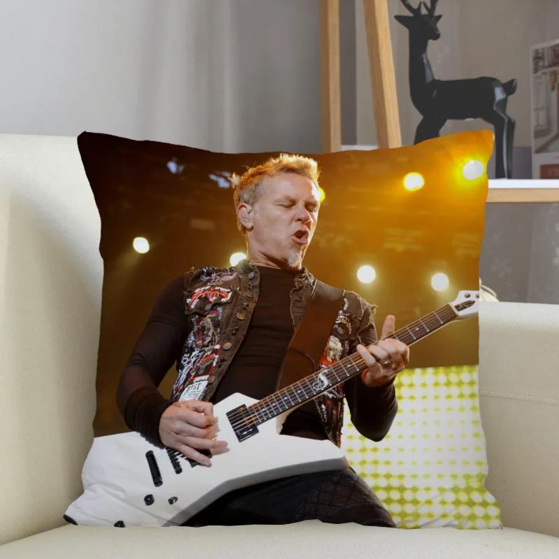 MusifeCustomJamesHetfieldPillowcaseHomeDecoration45x45cmZipper