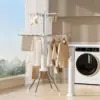 Foldable Clothes Drying Rack Octopus Type Floor Standing Balcony Clothes Drying Portable Rotating Drying Rod Clothes Dryer 1