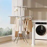 Foldable Clothes Drying Rack Octopus Type Floor Standing Balcony Clothes Drying Portable Rotating Drying Rod Clothes Dryer 1