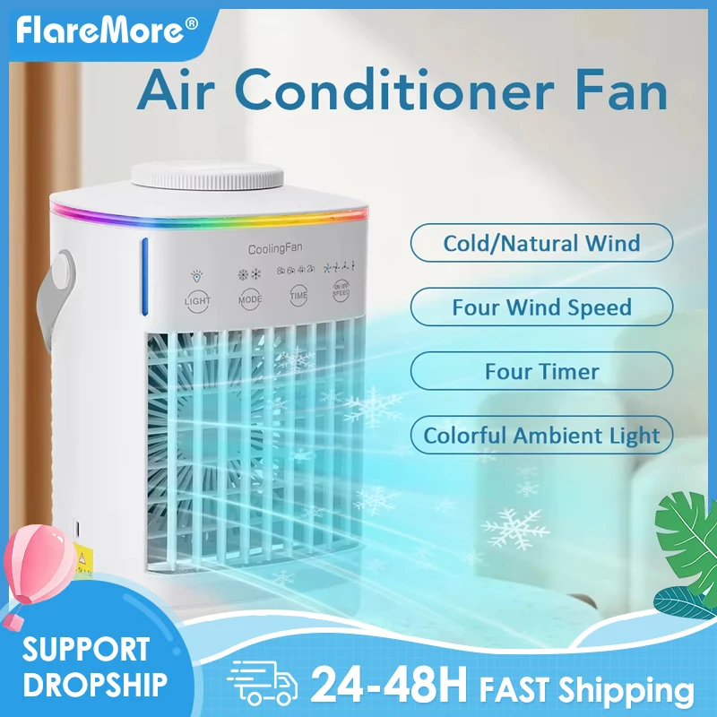เย็นแบบพกพา Air Conditioner Evaporative Air Cooler Mini Usb พัดลมตั้งโต๊ะเครื่องปรับอากาศพัดลมสำหรับ Home Room 1