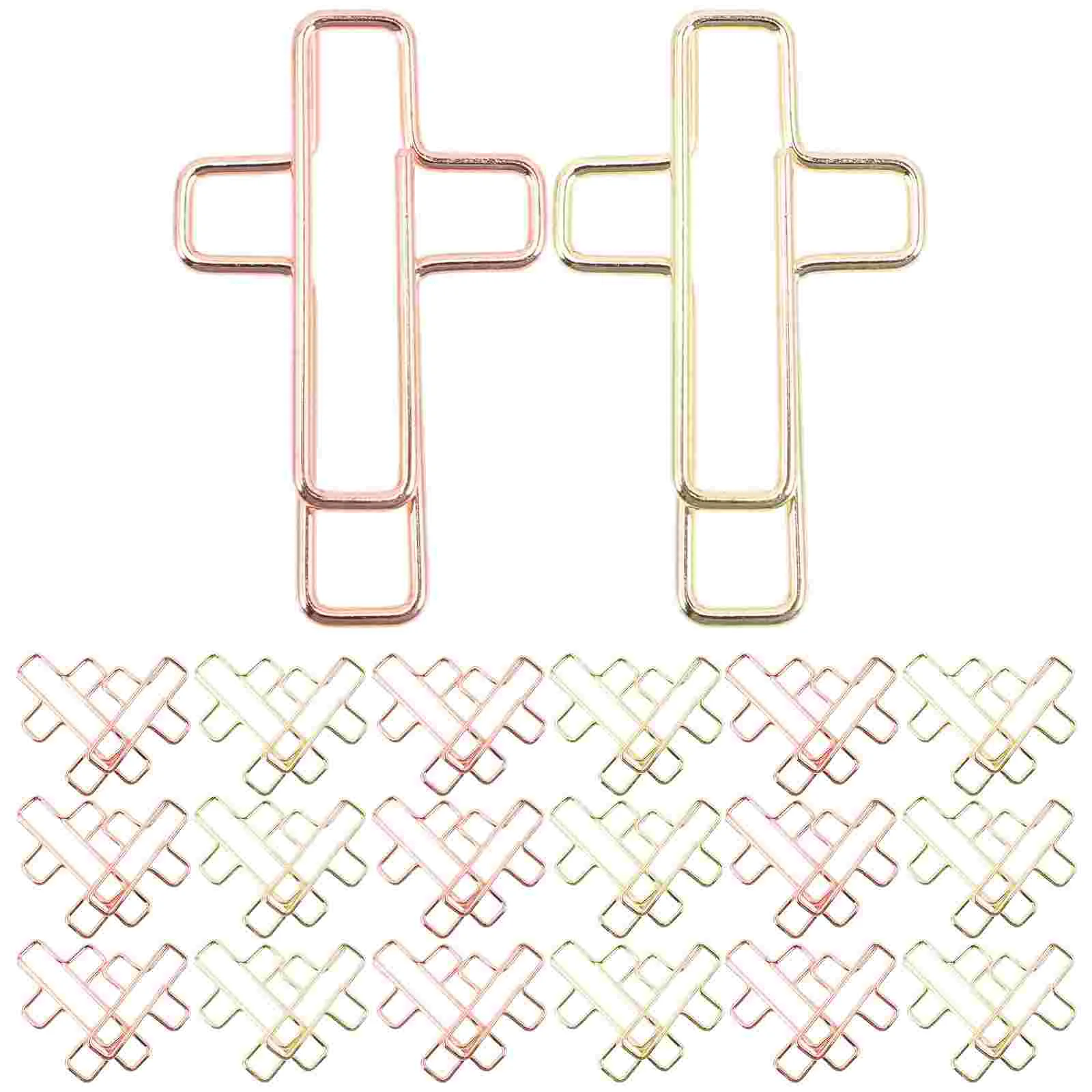 

Large Paper Clips Cross Shape Paper Clips 100Pcs Bible Bookmark Marking Clip File Organizer Decoration Journaling Paperclips